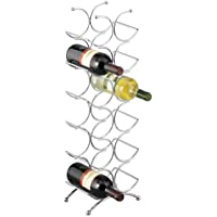 Los mejores  - Zeller 27357 Botellero- Metal- Plateado- 25x15.5x67.5 cm